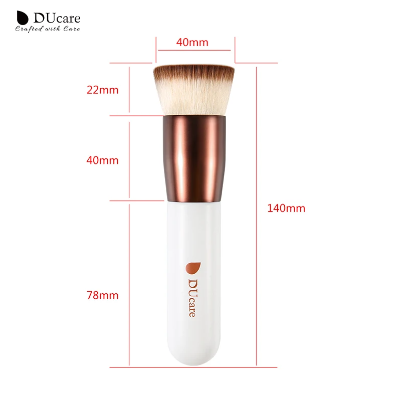 DUcare Foundation Brush Flat Top Kabuki Brush Synthetic Professional Makeup Brush Liquid Blending Mineral Powder Makeup Tools 6