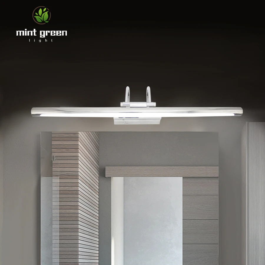 

12W Modern Bathroom Light Stainless Steel LED Front Mirror Light Makeup Wall Lamp Lighting Mirror Lamp with drive AC85-265V