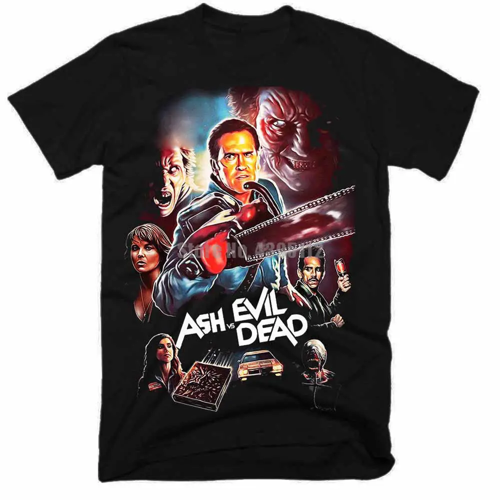 

Ash Vs Evil Dead Movie Homme Funny T Shirt Hip Hop Clothing Tshirts Sexy Girl Tee Shirt Brand T-Shirts Short Shirts For Men