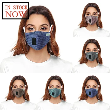 

Men And Women Adult English Letter Printing Washable Anti-ultraviolet Mask Fashion Face Mask Respirator Mascarilla Reutilizable