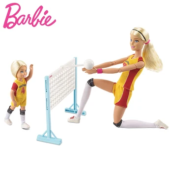 

Original Barbie Fashion Doll Little Volleyball Teacher for Barbie Coach Girl Gift The Girl A Birthday Present Girl Boneca FRL33