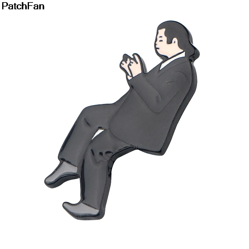 20 шт./лот A2692 Patchfan Pulp fiction Забавный Шарм милый мультфильм булавки дети Мужчины Леди Броши Одежда Аксессуары Ювелирные изделия значки