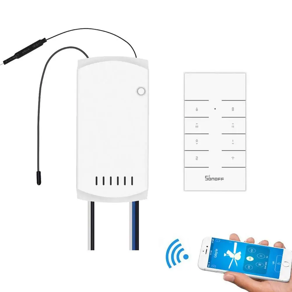 

Universal Ceiling Fan Light Remote Control Kit For Sonoff IFan03 Mobile Phone APP Switch Speed Controller For Home