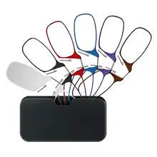 Зажим для носа, очки для чтения для женщин, очки для пресбиопии по рецепту, мужские очки с небольшой оправой, чехол для телефона, карты+ 1,0, 1,5, 2,0, 2,5, 3,0