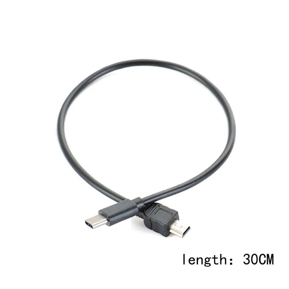 30 см портативный размер мини USB 5PIN штекер USB-C 3,1 Тип C Мужской кабель адаптера данных шнур конвертер кабель для ноутбука