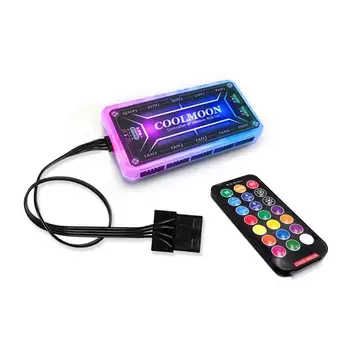 

2020 New RGB LED Quiet Computer Case PC Cooling Fan 120mm with 1 Remote Control PC Computer Cooler Dropshipping