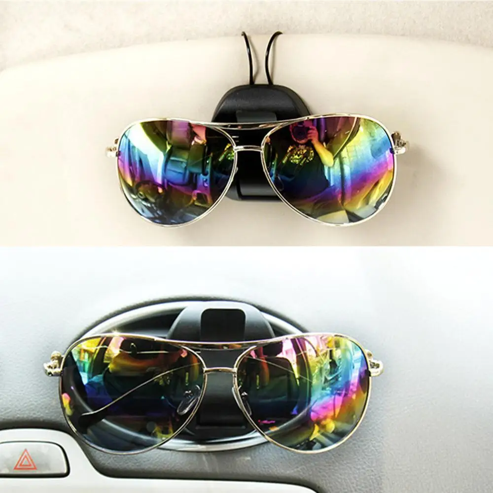Universal Car Sunglasses Holder 2 in 1 Air Outlet Sun Visor Auto Sunglasses  Storage Holder Bill Card Ticket Organizer Clip - AliExpress