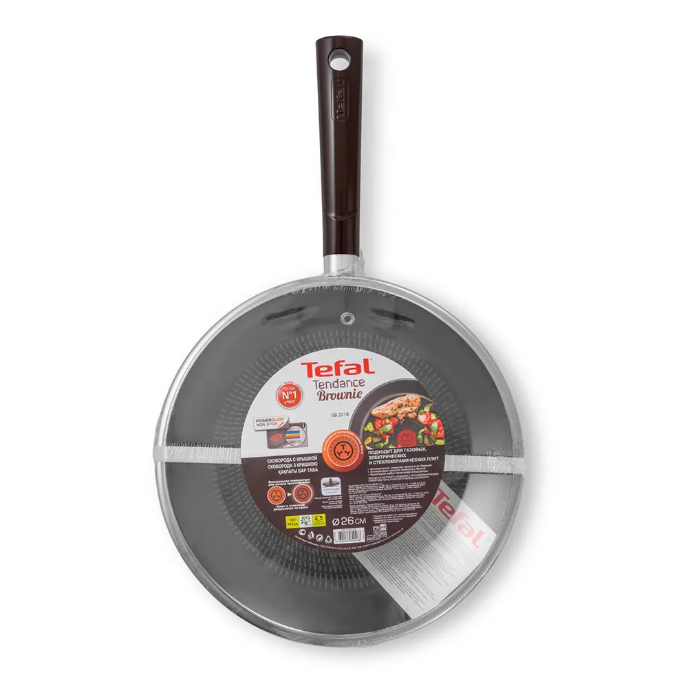 Сковорода Tefal Tendance Brownie 24 см, с крышкой 04182924