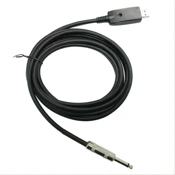 

Durable 300cm Black Rock Music Ukulele USB Guitar Cable USB Guitar Cord Guitarist Band Guitar USB Conversion Home Theater