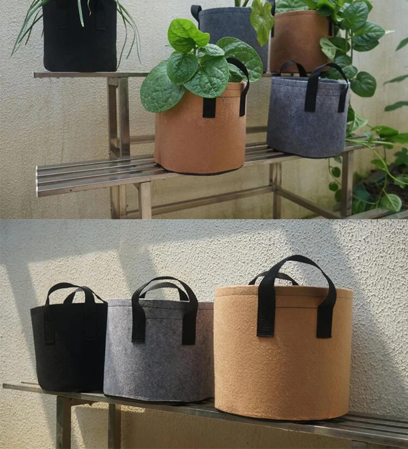 2/3/5/7/10 Gallon Garden Plant  Grow Bags Vegetable Flower Pot Planter DIY Potato Garden Pot Plant Growing bag tools