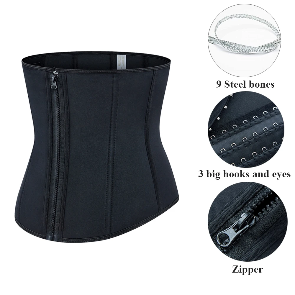 Shapewear voor vrouwen taille broek naadloze billenlift body shaping broek zweten taille trainer vrouwen, Zwart, M