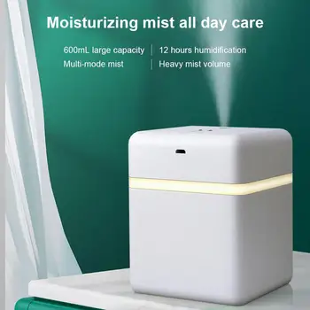 

600ml USB Ultrasonic Air Humidifier Purifier Automatic Intelligent Induction Atomizing Sprayer Mist Maker for Bedroom Office