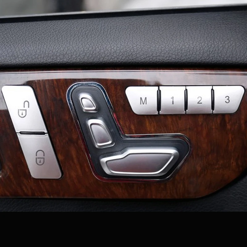 Для Benz E C-class W212 218 CLS GL seat adjusty Кнопка памяти декоративная кнопка регулировки переключатель авто автомобильный аксессуар наклейка