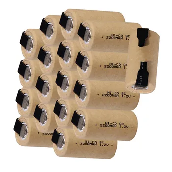 

18 pieces SC batteries 2200mah 1.2v subc nicd battery random color