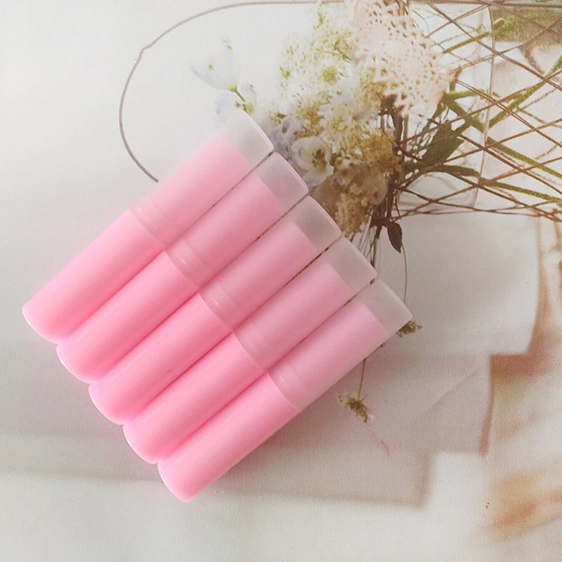 5 Teile/los 3g Lippenstift Lip Balm Rohr Container Mit Caps Mini Leere Lip Balm Stick Rohr 9 Farben – Detail 9