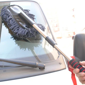 

ANew Practical Car Cleaning Tools Wax Brush Auto Exterior Retractable Wash Brush Car Duster Dust Wax Drag with Long Handle