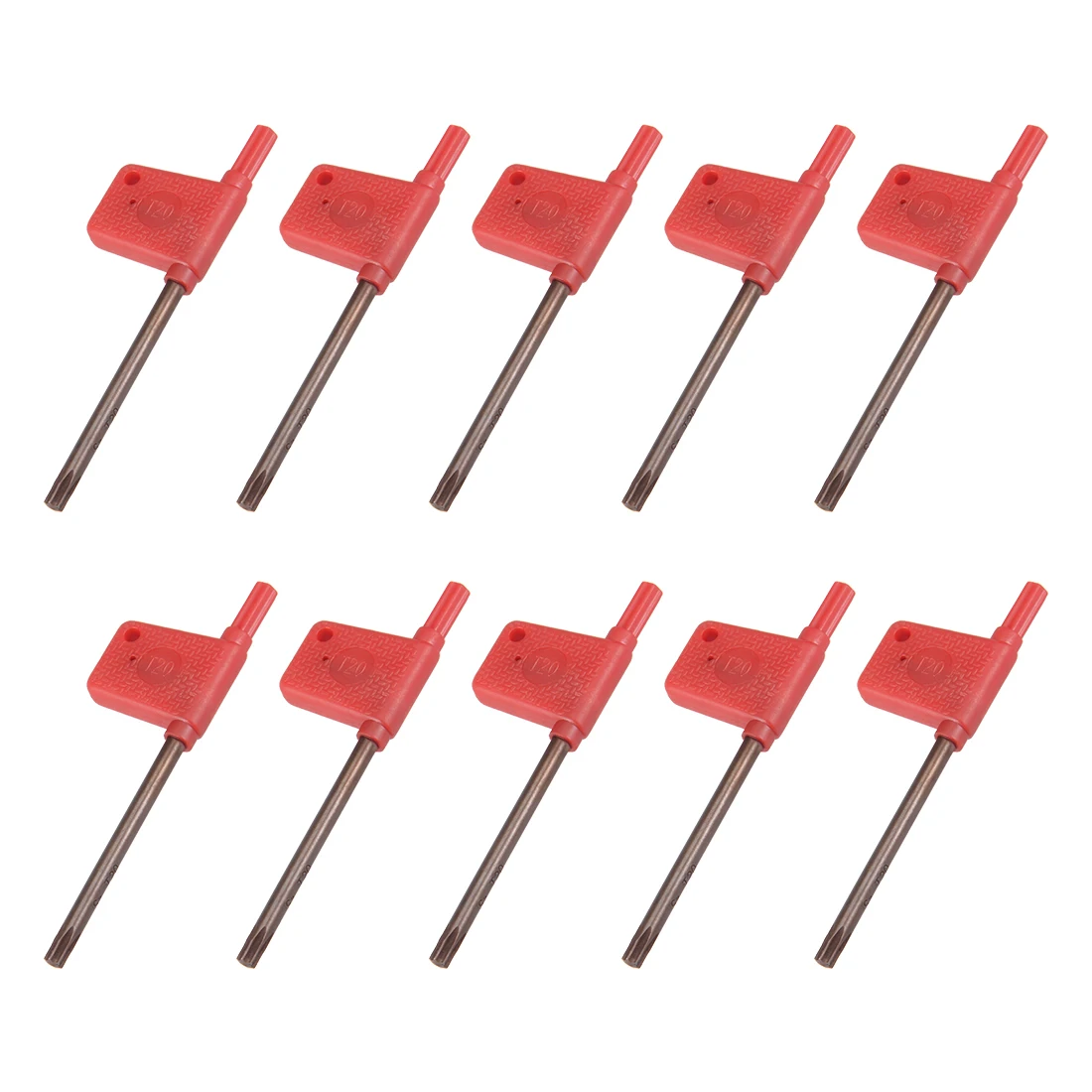 Uxcell 10 шт. T20 флаг Тип Torx гаечный ключ S2 флага ручка драйвер Отвертка машинные