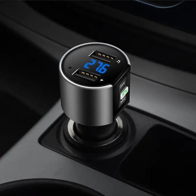Беспроводной автомобильный Bluetooth fm-передатчик MP3-плеер адаптер автомобильный комплект 2 USB зарядное устройство