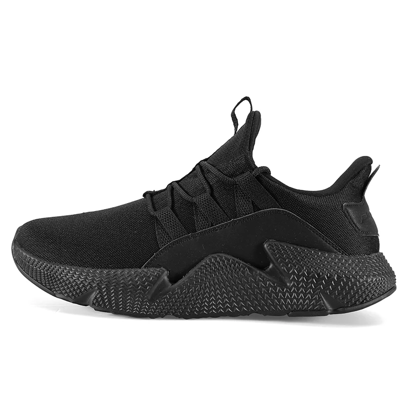 Peak Men Walking Shoes Comfortable Breathable Mesh Casual Sports Shoes Youth Lifestyle Fashion Street Shoes Sneakers - Цвет: Black