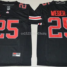 Новое поступление высокое качество Mike Weber Jr.#25 футболка колледжа Limited Джерси S-XXXL