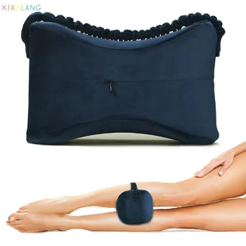 

Memory Foam Sleeping Knee Pillow with Strap for Side Sleepers Pregnancy Pillows Between the Legs Relieve Sciatica Hip Back Pain