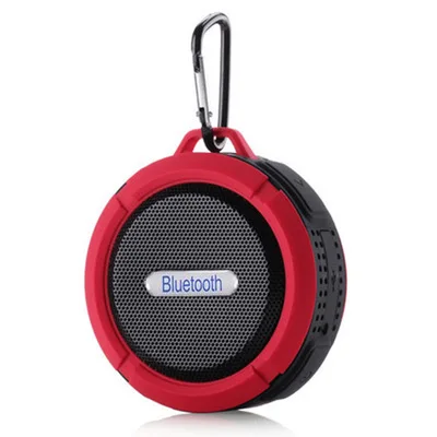 C6 Portable Bluetooth Speaker Outdoor Suction Audio Sound Mobile Phone Car Subwoofer Shower Small Mini Waterproof Loudspeaker best pc speakers Speakers