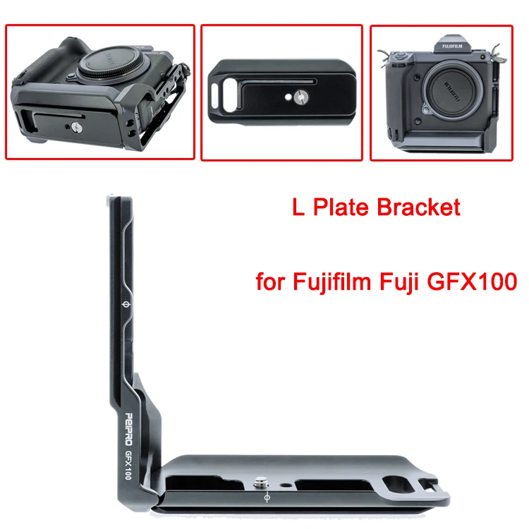 PEIPRO L кронштейн для Fujifilm Fuji GFX100 камера быстросъемный Штатив Моноподы держатель