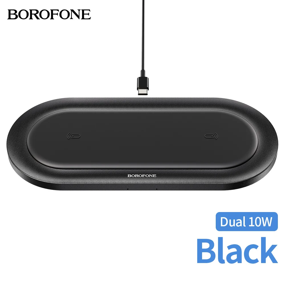 BOROFONE 18W Fast Dual 2in1 Wireless Charging Pad For Airpods Pro for iPhone X XR 12 Pro Max Samsung Xiaomi QI Induction Charger 12 v usb Chargers