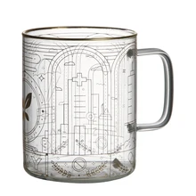 Однослойная кофейная чашка прозрачная боросиликатная кофейная чашка 460124