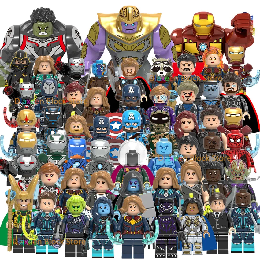 

Super Heroes Legoinglys Avengers Endgame Figures Spider-man Iron Man Hulk Bricks Building Blocks Sets Marvel Toys for Children