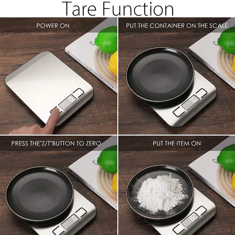 Kitchen Scale, 5kg/11lb Stainless Steel Digital Scale, Food Scale,  Waterproof Gram Scale, 1 - Foods Co.