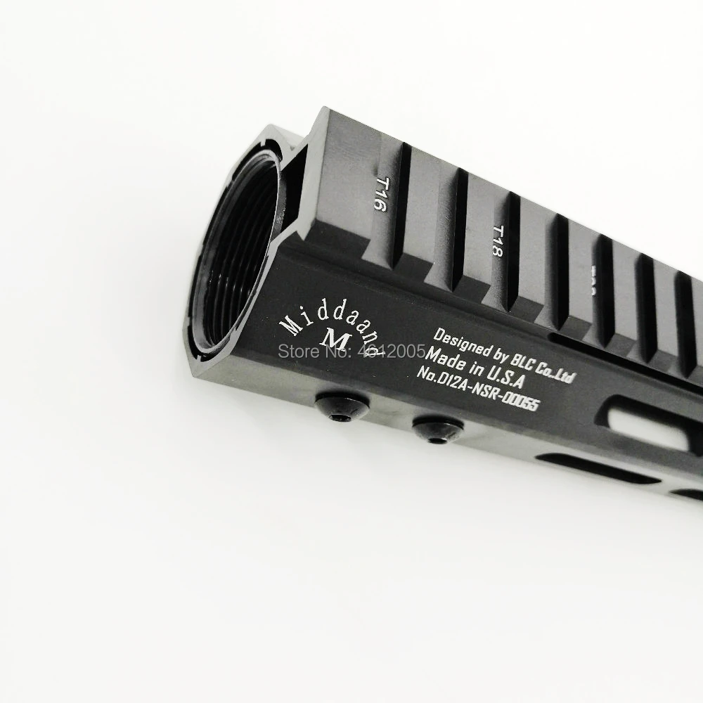 12 дюймов тактический ar 15 AR15 MLOK handguard поплавок супер тонкий Handguard Quad Rail стальная гайка для M4 M16