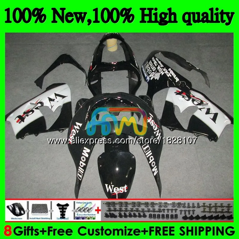 Тюнинг-пакет для KAWASAKI ZX900 ZX9 R ZX 9R 900CC ZX 9 R 900 29BS. 19 ZX-9R ZX9R 98 99 Черный Запад 00 01 1998 1999 2000 2001 обтекатель - Цвет: No. 1
