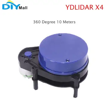 

YDLIDAR X4 LIDAR Ranging Sensor Module Laser Radar Scanner 360 Degree 10 Meters 5KHz for Robot ROS Obstacle Avoidance Navigation
