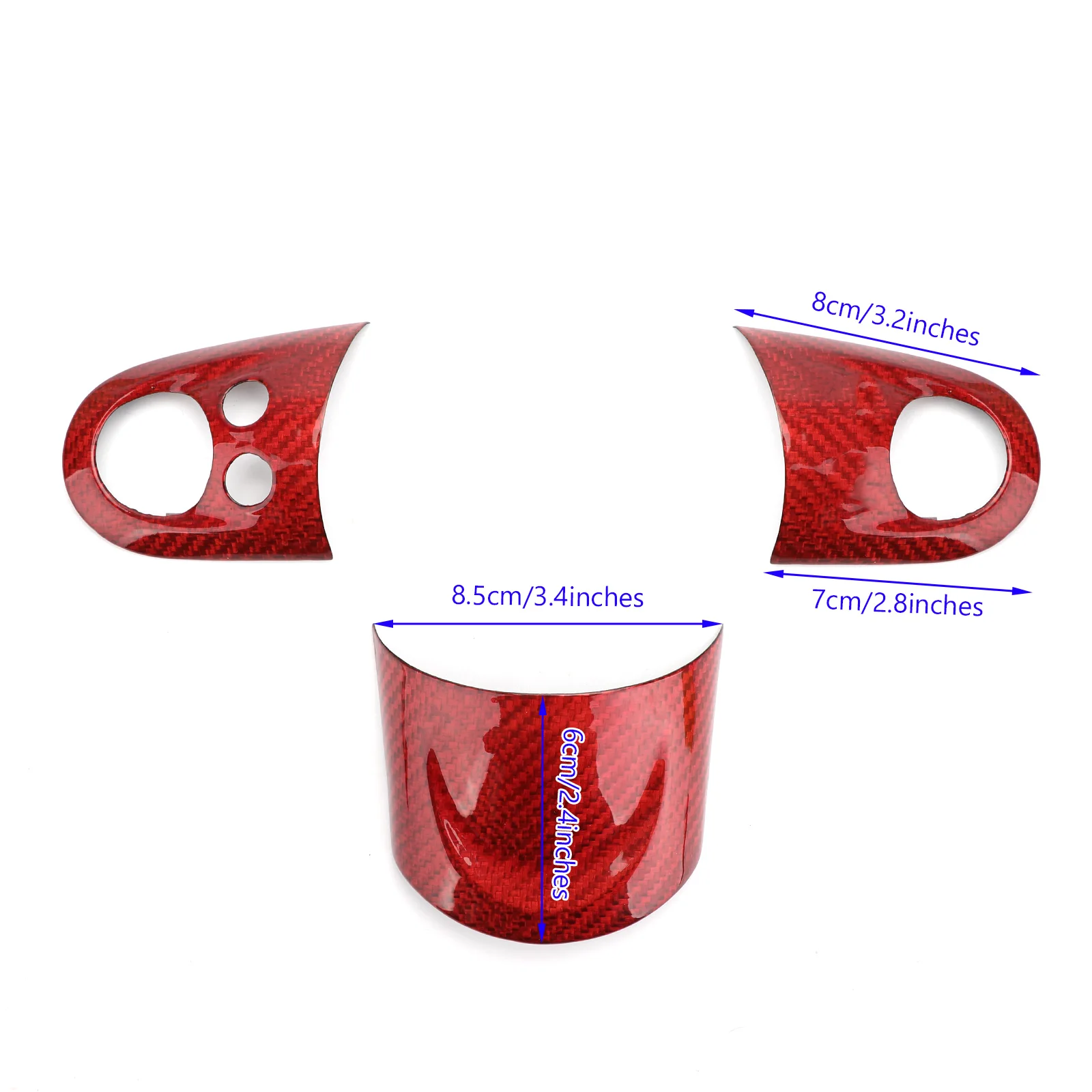 Набор крышек рулевого колеса из Areyourshop волокна для Mini Cooper S R55 R56 R57 MFSW 2007-2013 крышка рулевого колеса автомобиля-Стайлинг деталей