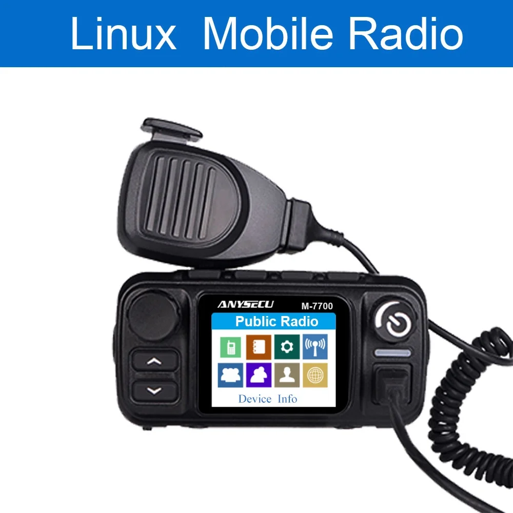 Anyzecu сетевое радио 3g 4G LTE POC Мобильная радиостанция gps M-7700 рация работает только с реальной платформой PTT
