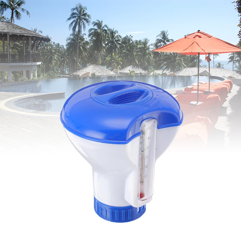 

5 Inch Swimming Pool Floating Thermometer Swimming Pool Accessories Thermometer Pump with Disinfection Automatic Applicator Pump