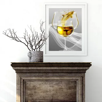 

Custom Poster Water glass#g Canvas Wall Art Picture Set Posters Home Decor Prints Abstract Prints for Room20-0630-55