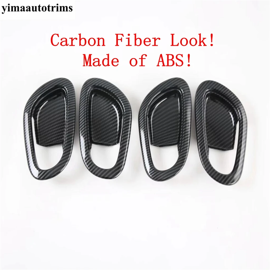 SUNBREATH Compatible with Carbon Fiber Auto Two Door Handle Sticker Interior Accessories Decoration for 2021 2020 2019 2018 Jeep Wrangler 2PCS Black SUNBREATH Compatible with Carbon Fiber Auto Two Door Handle Sticker Interior Accessories Decoration for 2021 2020 2019 2018 Jeep Wrangler 2PCS Black