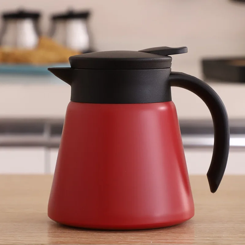 

Stainless Steel Double Layer Thermal Insulation Juice Pitcher Household Hotel Restaurant Coffee Pot Water Jug Tool