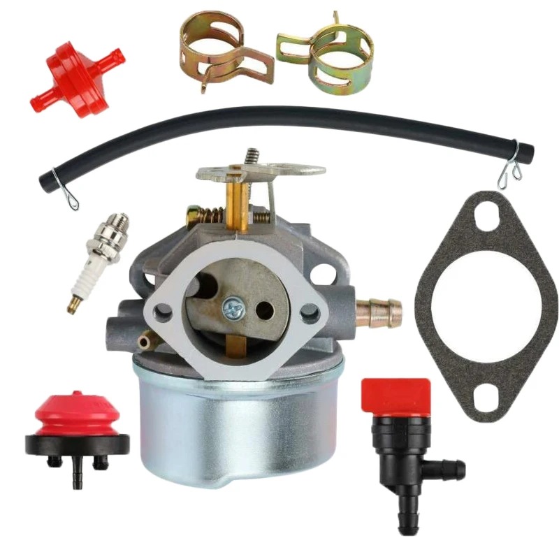 

Carburetor Spark Plug Kits For Tecumseh 8 9 10 HP 640349 640052 Snowblower