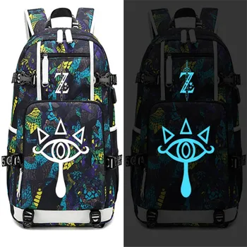 

2020 new Anime game The Legend of Zelda cosplay Character props High capacity Will glow school bag backpack backpack Totem props