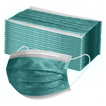 

10pc Green Disposable Mask Safety Protective Face Mask Masque Personal Breathable Facial Mask 3ply Ear Loop Facemask Mondkapjes