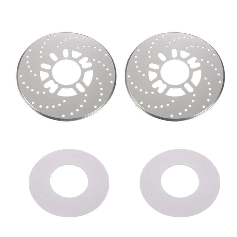 2x Universal Auto Car Wheel Disc Brake Racing Cover(Silver