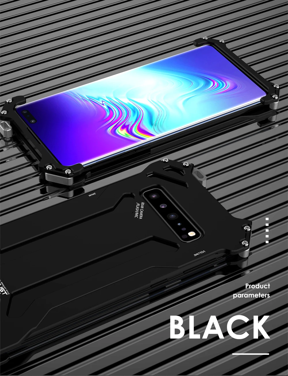 R-JUST Алюминиевый противоударный чехол для samsung Galaxy S10 5G S10e S10 plus с металлической рамкой