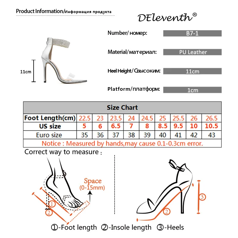 DEleventh/Серебристые босоножки; женские босоножки на тонком каблуке с открытым носком и стразами; женские босоножки на высоком каблуке-шпильке; вечерние модельные туфли; европейские размеры 42