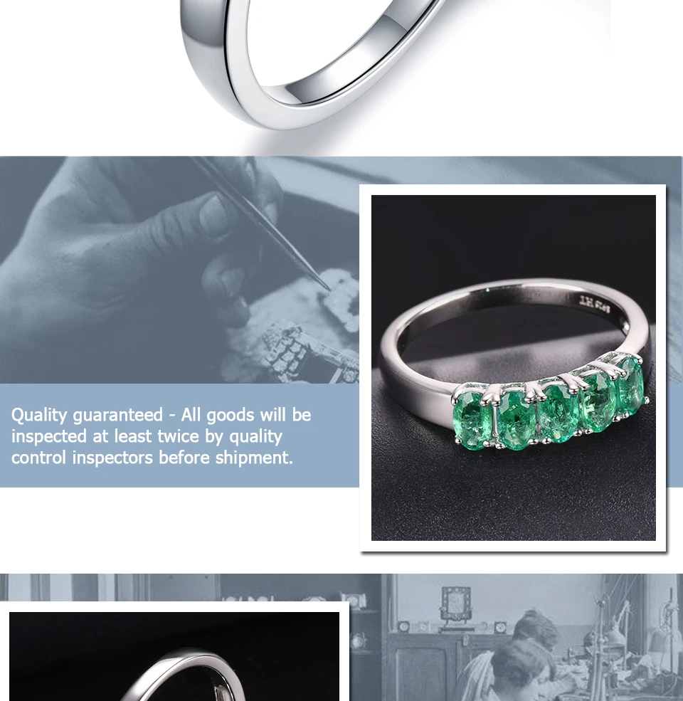 Hutang драгоценный изумруд Женская Корона кольцо, 925 пробы серебро 1.06ct натуральные обручальные кольца с драгоценными камнями изящные элегантные ювелирные изделия