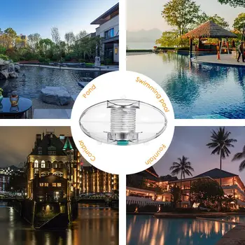 

Colorful LED Oval-Shaped Floating Light Water Lamp for Outdoor Swimming Pool Good Visual Creating Atmospheric Effect