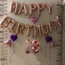 1 Набор/18/20/1/2/3/15th лет воздушные шары для украшения дня рождения с rosegold номер/воздушные шары для детей и взрослых день рождения принцесса проект "Корона"