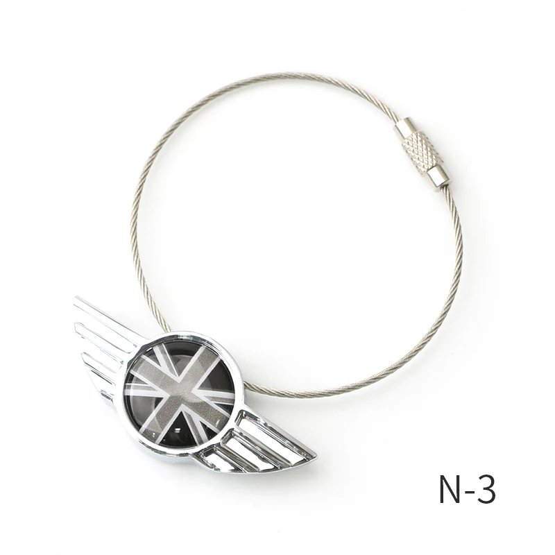 Украшение Брелок для MINI COOPER S F54 F55 F56 F57 F60 R55 R56 R57 R58 R59 R60 R61 брелок для ключей аксессуары для стайлинга ключей орнамент - Название цвета: N-3